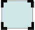 Блакитний прямокутник зі світло-сірою межею. Всі 4 кути закруглені.